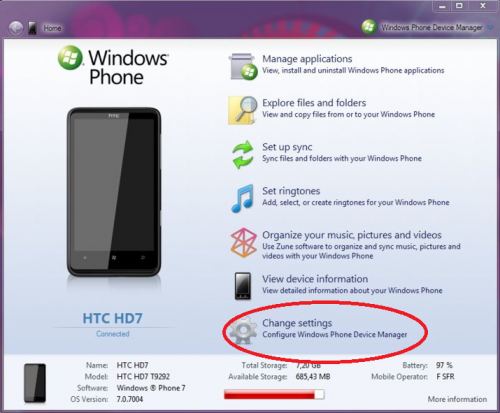 Как подключить htc к пк Windows Phone Device Manager - 4PDA