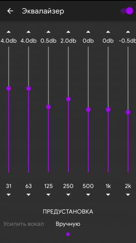 Как настроить эквалайзер концертный зал